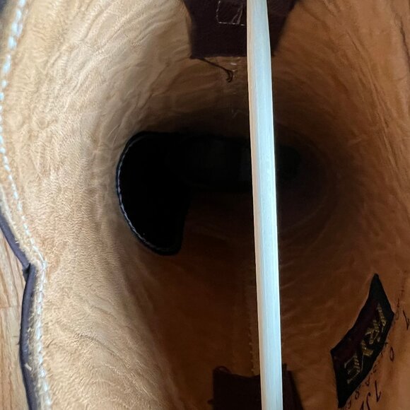 Vintage Frye western cowgirl tall boots,black label w/box womens size 7B USA. - Picture 12 of 16